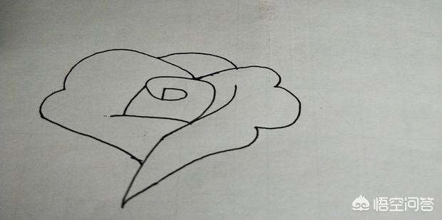 玫瑰花简笔画 漂亮_玫瑰花简笔画简单